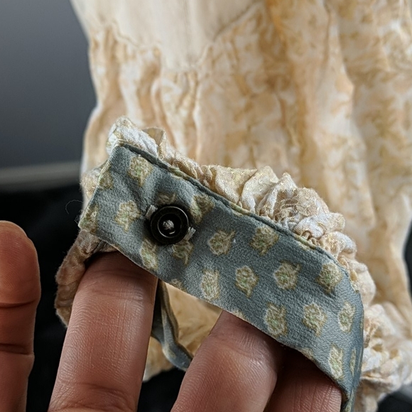 Free people ivory Ecru boho top medium - Picture 4 of 8